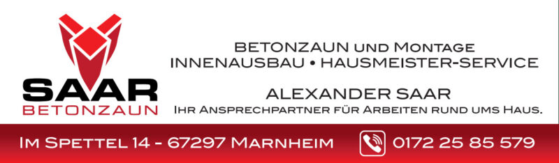 Saar Betonzaun